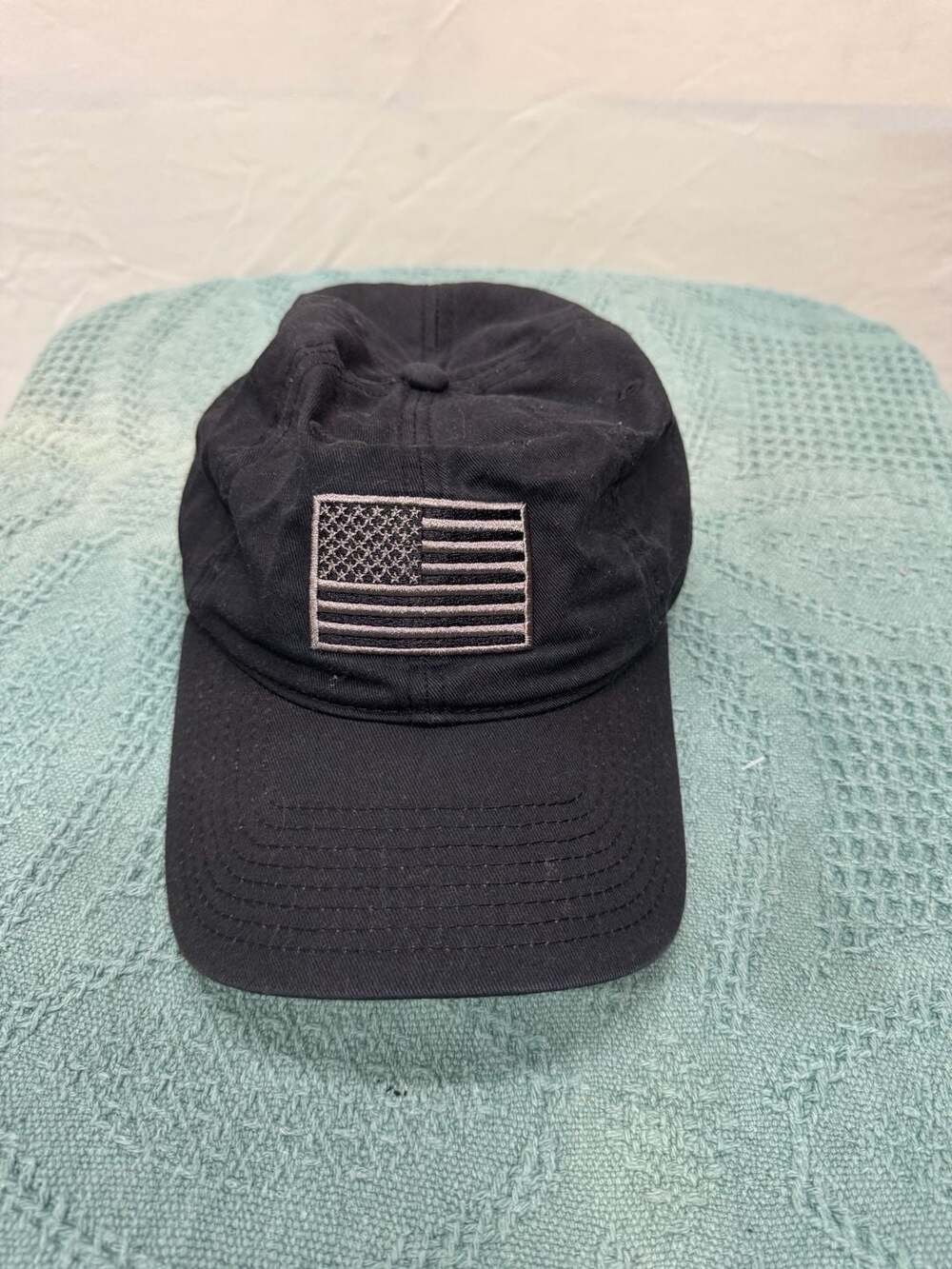 Rapid Dominance USA Flag Subdued Patch Black Adjustable Baseball Cap